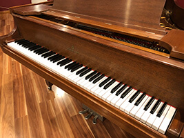 Example photo of grand piano keys